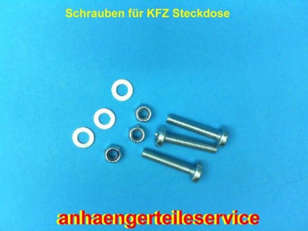 KFZ Steckdosen Schrauben für 7 und 13 Polige Steckdosen M5 verzinkt NEU L36333