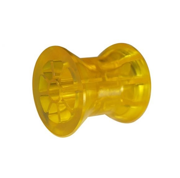 Sliprolle Bootsauflage Kielrolle Bugrolle aus Polyvinyl Farbe gelb L:72 mm 1064012