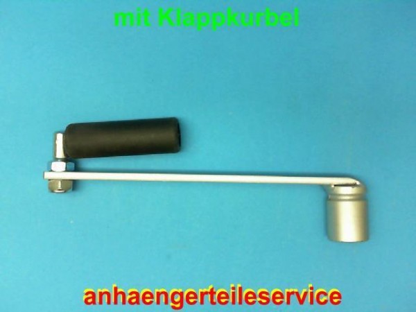 Hand-Kurbel Handkurbel für Stützfuß Kurbelstützen klappbar mit 19 mm 6 Kantnuss Neu L7031.3
