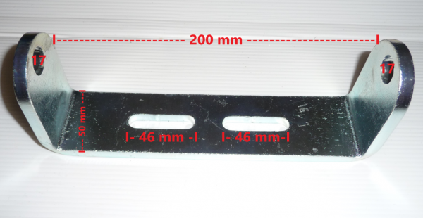 Kielrollenhalter Halterung für Kielrollen Sliprollen 200 mm