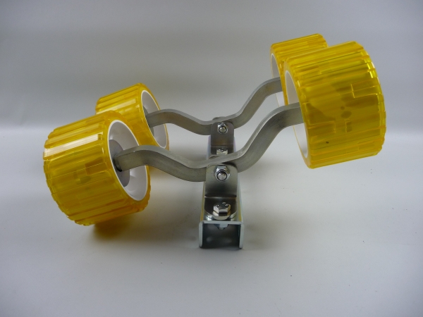 4er Slipwagen Sliprollen Bootsauflage Rolle aus Polyvinyl gelb L3081K