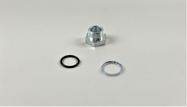 Druckluftkessel Entlüftungsventil Stahl mit Dichtung M22x1,5 mit Ring NEU L4996