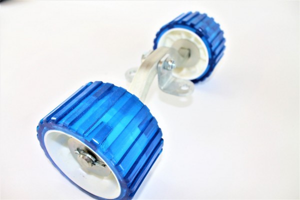 Sliprollen Bootsauflage Kielrolle Rolle aus Polyvinyl Farbe Blau Wippe L3077K
