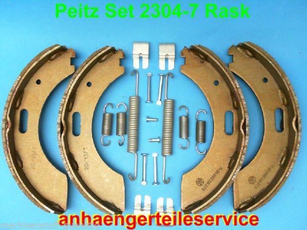 Original Peitz Bremsbacken Bremse 2304-7 Rask Bremsengröße 230x40 mm L0043